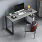 Grey Rectangular Computer Desk Industrial Office Desk with Storage Shelf Clearhalo 'furn' 'furn_office_desk' 'Furniture' 'Office Desks' 'Office Furniture' 'office_desk' 1200x1200_ac0eed98-b6e4-4384-b82d-65867eaaace1