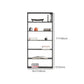 Industrial Style Bookshelf in Black Iron Shelf for Study Room Office with 5 Open Shelves Clearhalo 'Bookcases' 'furn' 'furn_bookcases' 'Furniture' 'furniture_bookcases' 'kitchen' 'kitchen_bookcases' 'Living Room Furniture' 'Office Furniture' 1200x1200_ac0ef2fb-3736-4f8a-944a-48fea7ec4a5c