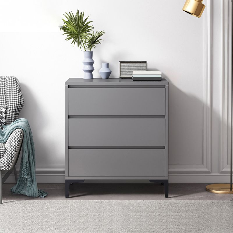 Commode en bois manufacturé avec coffre de rangement contemporain de 15,6 pouces de largeur