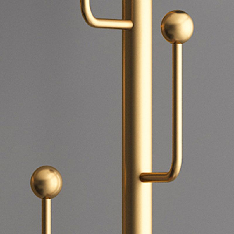 Freistehende Eingangshalle Hall Tree Marmor Basis Kleiderbügel mit 6 Haken