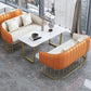 Glam Style Sintered Stone Dining Set 1/2/3/4/5 Pieces Dining Table Set for Home Use Clearhalo 'Dining Room Sets' 'Dining Tables & Seating' 'dining_room_set' 'furn' 'furn_dining_room_set' 'Furniture' 'Kitchen & Dining Furniture' 1200x1200_ac15619f-b720-49b4-b6fd-f3143be9ed64