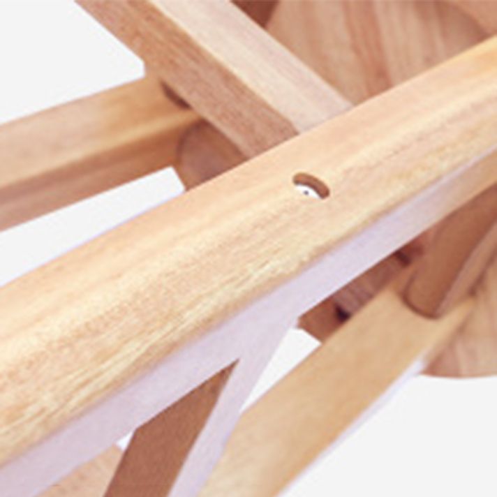 Tabouret de comptoir sans bras industriel en bois massif en bois massif arrière sans tabouret de bar avec 4 jambes