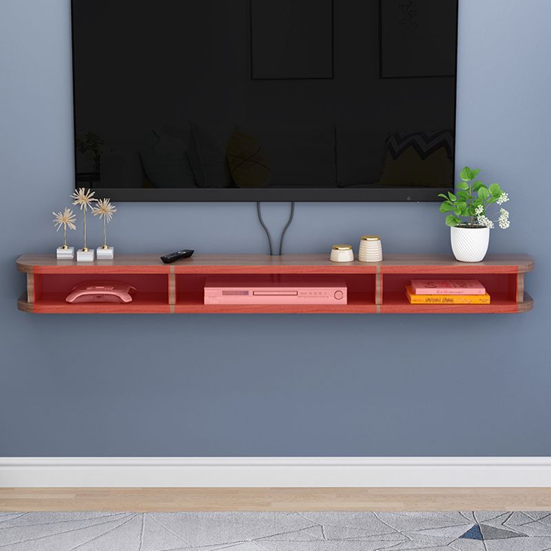 Contemporary Wall-mounted TV Cabinet Faux Wood TV Stand with 4 Shelves Clearhalo 'furn' 'furn_tv_stands_entertainment_centers' 'Furniture' 'Living Room Furniture' 'TV Stands & Entertainment Centers' 'TV Stands & Media Storage Furniture' 'tv_stands_entertainment_centers' 1200x1200_ac180dee-71d6-4f67-b872-ea12c6f5a59e