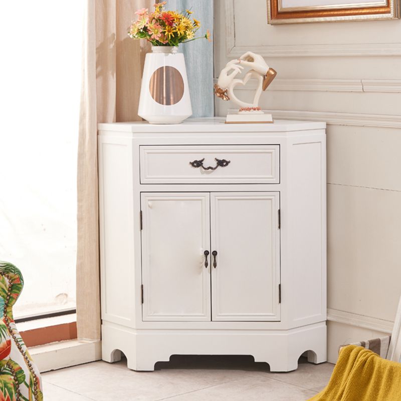 Gabinete de esquina de 34.65 ", gabinete de acento de madera contemporáneo