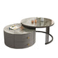 Frame 2 Nesting Coffee Table with 2 Drawers Modern Slate/Glass Round Coffee Table Set Clearhalo 'Coffee & Accent Tables' 'Coffee Tables' 'coffee_tables' 'furn' 'furn_coffee_tables' 'Furniture' 'Living Room Furniture' 1200x1200_ac1c263c-d0b3-4ca4-af0d-35ee0d2d317a