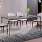 Simplicity Sintered Stone Dining Table Rectangular Table with Metallic Four-leg Clearhalo ' dining_table' 'Dining Tables & Seating' 'Dining Tables' 'Furniture' 'furniture_dining_table' 'Kitchen & Dining Furniture' 'kitchen&dining_furn' 'kitchen' 'kitchen_dining_table' 1200x1200_ac1d7067-c0c6-49e6-9f26-fe970474c114