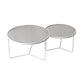 Modern Round Coffee Table Glass Top Nesting Coffee Table Set Clearhalo 'Coffee & Accent Tables' 'Coffee Tables' 'coffee_tables' 'furn' 'furn_coffee_tables' 'Furniture' 'Living Room Furniture' 1200x1200_ac1e5a4e-9a2b-4360-a355-f01dee949f0e