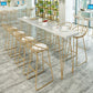 Glam Style Bar Table Set 1/5/9 Pieces Solid Wood Counter Table Set for Indoor Clearhalo 'Bar Furniture' 'furn' 'furn_home_bar_bar_sets' 'Furniture' 'Home Bars & Bar Sets' 'home_bar_bar_sets' 'Kitchen & Dining Furniture' 1200x1200_ac21e1a3-73d6-46b3-a94c-589d14bdb436