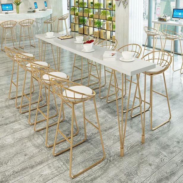Glam Style Bar Table Set 1/5/9 Pieces Solid Wood Counter Table Set for Indoor Clearhalo 'Bar Furniture' 'furn' 'furn_home_bar_bar_sets' 'Furniture' 'Home Bars & Bar Sets' 'home_bar_bar_sets' 'Kitchen & Dining Furniture' 1200x1200_ac21e1a3-73d6-46b3-a94c-589d14bdb436