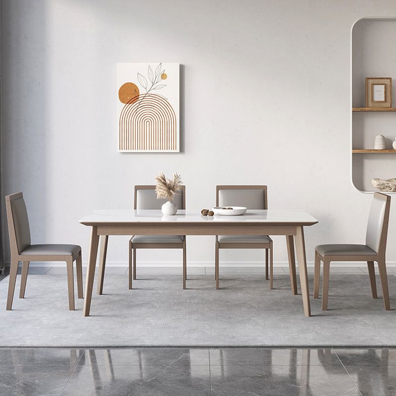Modern Style 1/2/5/7 Pieces Dinette Set Solid Wood Dining Table and Chairs Clearhalo 'Dining Room Sets' 'Dining Tables & Seating' 'dining_room_set' 'furn' 'furn_dining_room_set' 'Furniture' 'furniture_dining_room_set' 'Kitchen & Dining Furniture' 1200x1200_ac2253f7-0522-4b17-bc90-ead9249ee748