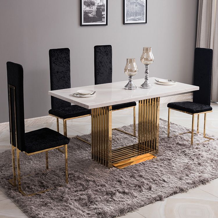 Traditional Luxury Marble Dining Table Pedestal Dining Site Table for Dining Room Clearhalo ' dining_table' 'Dining Tables & Seating' 'Dining Tables' 'furn' 'furn_dining_table' 'Furniture' 'furniture_dining_table' 'Kitchen & Dining Furniture' 'kitchen&dining_furn' 'kitchen' 'kitchen_dining_table' 1200x1200_ac235d20-d8ae-46c6-877b-35e1c7b2aec3
