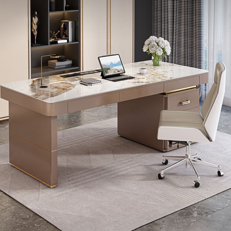 Modern Style Office Desk Rectangular Shape Task Desk with 2-Legs for Office Clearhalo 'furn' 'furn_office_desk' 'Furniture' 'Office Desks' 'Office Furniture' 'office_desk' 1200x1200_ac256545-1f06-4d89-9853-b323ffc46892
