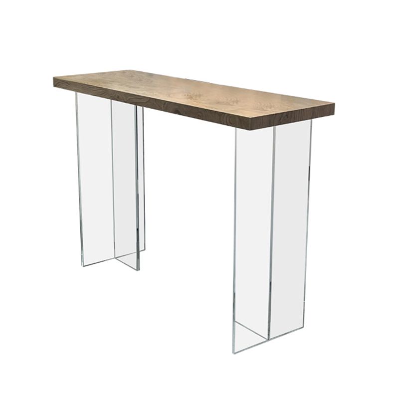 Rectangle Counter Height Pub Set 1/2/3 Pcs Modern Bar Table and Solid Wood Stools Clearhalo 'Bar Furniture' 'furn' 'furn_home_bar_bar_sets' 'Furniture' 'Home Bars & Bar Sets' 'home_bar_bar_sets' 'Kitchen & Dining Furniture' 1200x1200_ac25f163-e5fb-4ecf-9723-40ec13594a3e