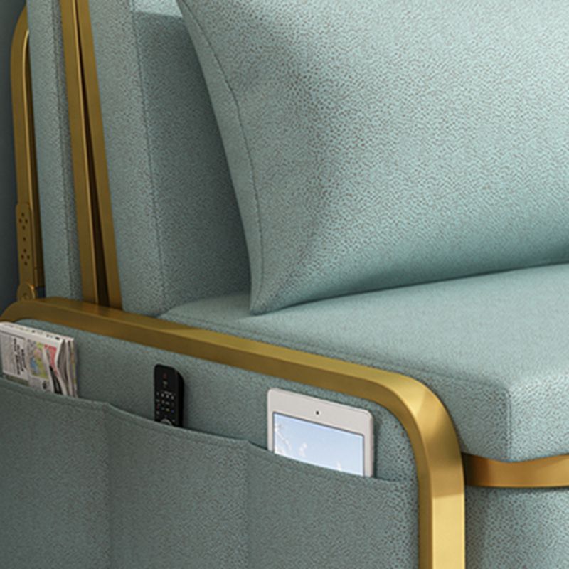 Green Contemporary Linen Armless Sofa Bed Standard Sofa for Living Room Clearhalo 'furn' 'furn_sofas' 'Furniture' 'furniture_sofas' 'Living Room Furniture' 'Sofa' 'sofas' 1200x1200_ac272234-958b-4e00-ad8e-af65b04f8235