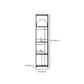 Glam Open Back Bookcase Standard Metal Bookshelf with Shelves Clearhalo 'Bookcases' 'furn' 'furn_bookcases' 'Furniture' 'Office Furniture' 1200x1200_ac278065-a1dc-4028-bfd1-6994403729e4