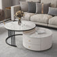 Frame Coffee Cocktail Table with Storage Drawers Round Slate Top Clearhalo 'Coffee & Accent Tables' 'Coffee Tables' 'coffee_tables' 'furn' 'furn_coffee_tables' 'Furniture' 'Living Room Furniture' 1200x1200_ac28c7f7-c003-44ac-ad02-eac51c4bb359