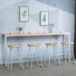 Rectangle Bar Table Contemporary Wood Bar Table with Trestle Base Clearhalo 'Bar Furniture' 'Bar Tables' 'bar_tables' 'furn' 'furn_bar_tables' 'Furniture' 'furniture_bar_tables' 'Kitchen & Dining Furniture' 1200x1200_ac28ef37-8578-4e20-bb10-d8324981c55b