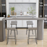 Tavolo da pub contemporaneo tavolo da bar in legno solido per interno