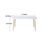 Juego de comedor nórdico de 1/2/5 piezas, mesa de comedor rectangular de piedra para comedor