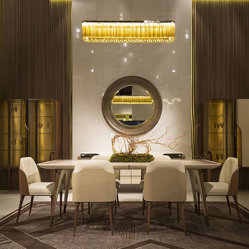 Sedie da pranzo in stile glam in stile sedie laterali imbottite con gambe in legno