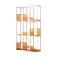 Open Back Standard Bookshelf Modern Style Acrylic Bookcase with Shelves
