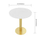 Glam Sintered Stone Dining Table Set with Round Top Pedestal Base Dining Furniture for Home Use Clearhalo 'Dining Room Sets' 'Dining Tables & Seating' 'dining_room_set' 'furn' 'furn_dining_room_set' 'Furniture' 'furniture_dining_room_set' 'Kitchen & Dining Furniture' 'kitchen&dining_furn' 'kitchen' 1200x1200_ac2e9431-98da-4dfc-8561-d271ff10f2e8