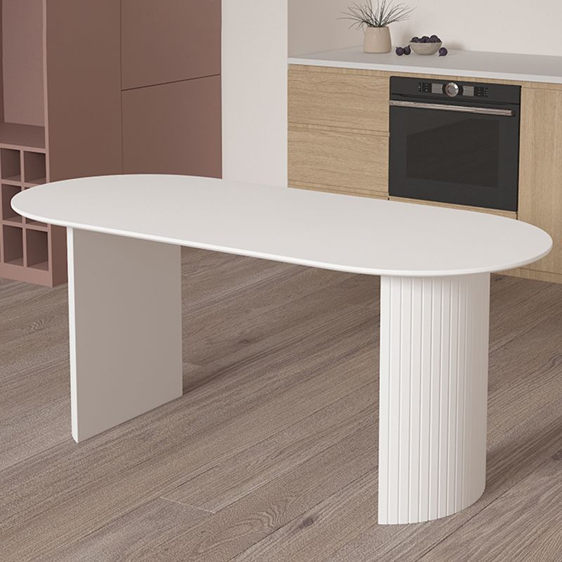 Contemporary Dining Table Pine Solid Wood Table with Double Pedestal for Home Kitchen Dinner Clearhalo ' dining_table' 'Dining Tables & Seating' 'Dining Tables' 'furn' 'furn_dining_table' 'Furniture' 'furniture_dining_table' 'Kitchen & Dining Furniture' 'kitchen&dining_furn' 'kitchen' 'kitchen_dining_table' 1200x1200_ac2f1ed8-b55f-4593-83f1-f825f847978b
