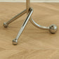 Pedestal Silver Base End Table with Round Top Sofa Side Accent Table Clearhalo 'Coffee & Accent Tables' 'End & Side Tables' 'end_side_tables' 'furn' 'furn_end_side_tables' 'Furniture' 'Living Room Furniture' 1200x1200_ac300051-b208-42e4-819e-24d161ed99e5