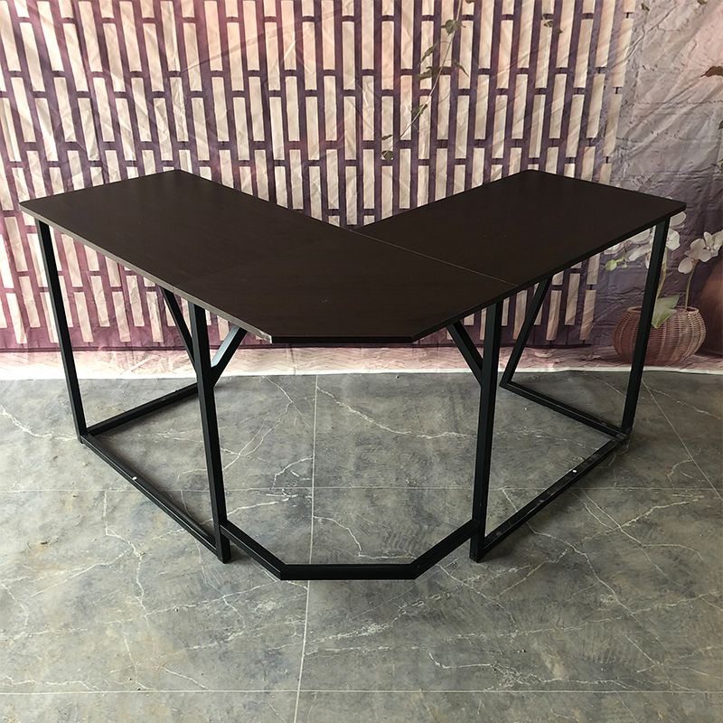 Escritorio de oficina industrial de L-sapo escritorio de escritura de madera maciza para el hogar