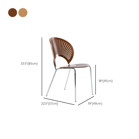 Silla de comedor de estilo moderno silla lateral de madera para el comedor