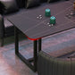 Industrial Style Dining Table Black Base Dining Table for Dining Room Clearhalo 'Dining Tables & Seating' 'Dining Tables' 'dining_table' 'furn' 'furn_dining_table' 'Furniture' 'furniture_dining_table' 'Kitchen & Dining Furniture' 'kitchen' 'kitchen_dining_table' 1200x1200_ac31dfa4-f734-4c3c-aed3-5b57f689954a
