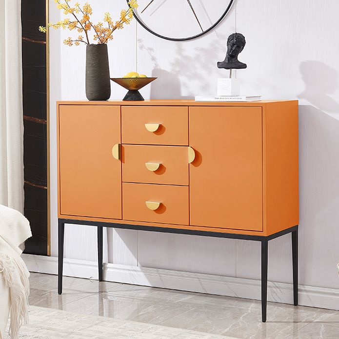 3-Drawer Engineered Wood Sideboard Glam Cabinets Credenza for Living Room Clearhalo 'buffet_sideboard' 'Buffets & Sideboards' 'furn' 'furn_buffet_sideboard' 'Furniture' 'furniture_buffet_sideboard' 'Kitchen & Dining Furniture' 1200x1200_ac324dae-f8cf-4cfa-a616-c562c6011a76