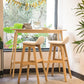 Scandinavian Natural Wood Counter Stools Low Back Bar Stools with Bucket Seat Clearhalo 'Bar Furniture' 'Bar Stools' 'bar_stools' 'furn' 'furn_bar_stools' 'furniture_bar_stools' 'Kitchen & Dining Furniture' 'kitchen&dining_furn' 'kitchen' 'kitchen_furn' Furniture' 1200x1200_ac3278da-716e-4bf1-a2d8-e42a9b5b3fc8