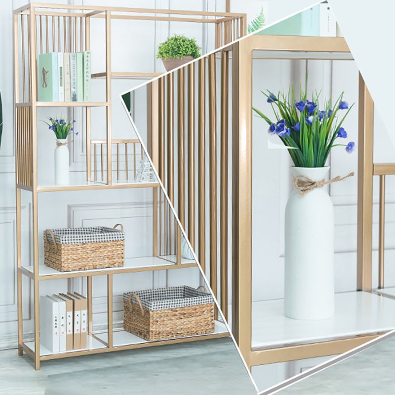 70,9 "H glam metal bookshelf oro etagere scaffale per sala studio