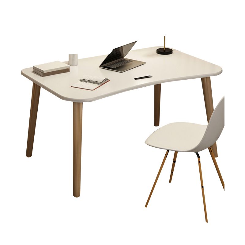 Contemporary Office Desk Parsons Writing Desk with Wooden Legs Clearhalo 'furn' 'furn_office_desk' 'Furniture' 'Office Desks' 'Office Furniture' 'office_desk' 1200x1200_ac336636-38c9-46db-8722-d8dc18927593