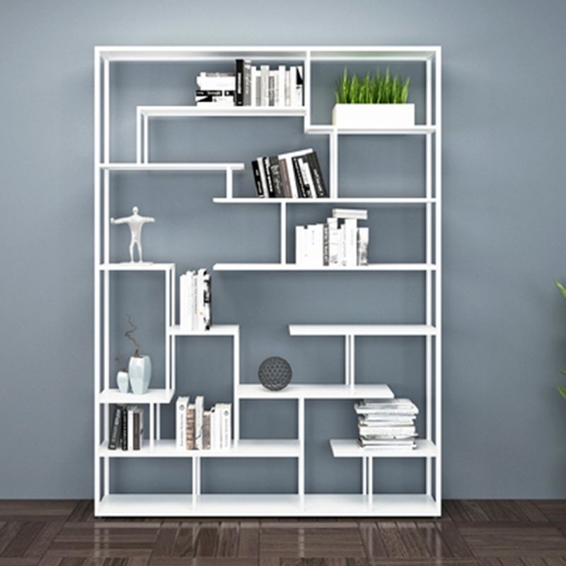Metal Open Etagere Bookshelf Vertical Urban Bookcase for Living Room Clearhalo 'Bookcases' 'furn' 'furn_bookcases' 'Furniture' 'furniture_bookcases' 'Office Furniture' 1200x1200_ac34fd1d-c29e-4883-8f30-ed57002bc872
