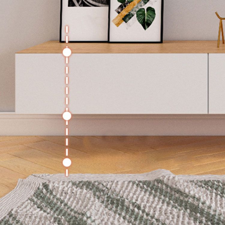 Faux Wood TV Console Contemporary Wall-mounted Media Console Clearhalo 'furn' 'furn_tv_stands_entertainment_centers' 'Furniture' 'Living Room Furniture' 'TV Stands & Entertainment Centers' 'TV Stands & Media Storage Furniture' 'tv_stands_entertainment_centers' 1200x1200_ac35c9a7-5bd5-4432-be16-dedb827275b5