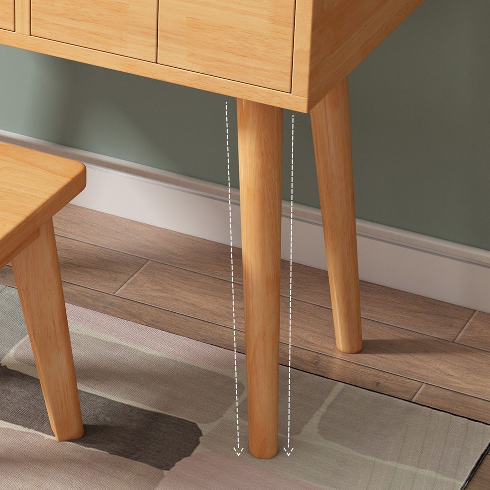 Tavolo da letto moderno da letto da letto in legno massiccio vanità trucco