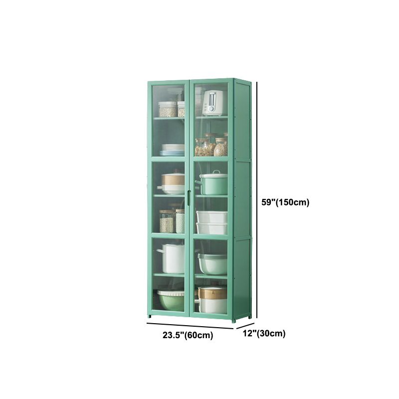 Green Bambus Buffet Server mit einstellbarem Regal Modern Dining Server