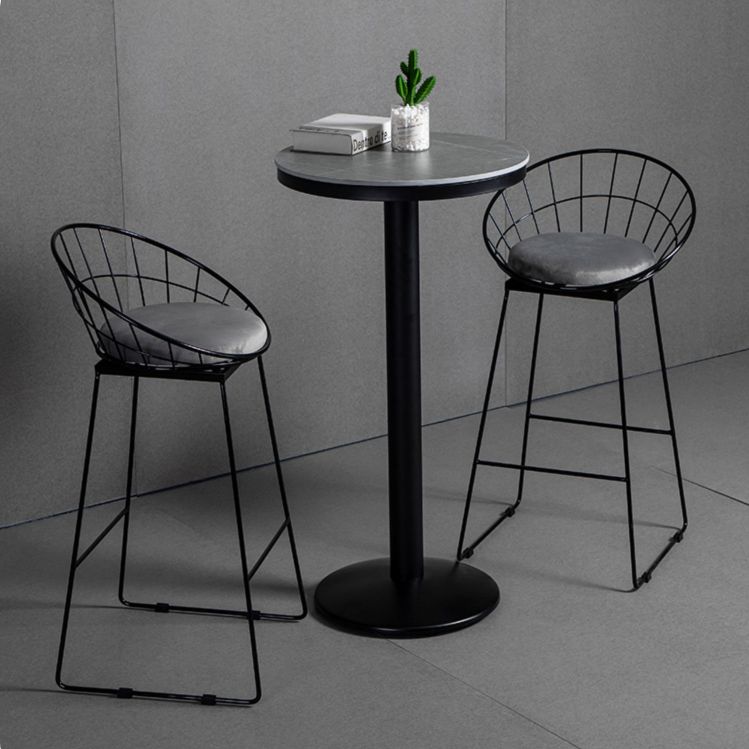 Industrial 1/2/3 Pièces Table de table ronde Ensemble de table de bar en pierre fritté pour usage domestique