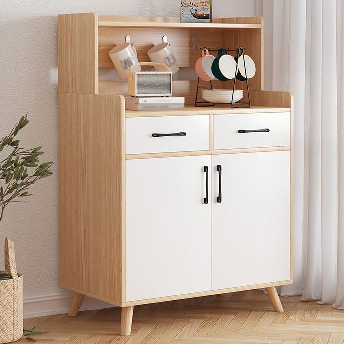 Wood Kitchen Sideboard Cabinet Modern Credenza with Drawer and Storage Clearhalo 'buffet_sideboard' 'Buffets & Sideboards' 'furn' 'furn_buffet_sideboard' 'Furniture' 'furniture_buffet_sideboard' 'Kitchen & Dining Furniture' 1200x1200_ac39d0ab-c85f-4dfc-a72d-9e34365487c1