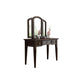 Stile tradizionale 3 -DrAwer Tavolo da trucco a specchio in legno Vanity
