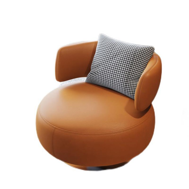 Contemporary Swivel Accent Chair Armless Lounge Chair with Cushion 33"L x 26"W x 28.5"H Clearhalo 'Accent Chairs' 'accent_chairs' 'Chairs & Seating' 'furn' 'furn_accent_chairs' 'Furniture' 'Living Room Furniture' 1200x1200_ac3c27ae-4ec8-4bb5-b6cb-76b6ce699be5