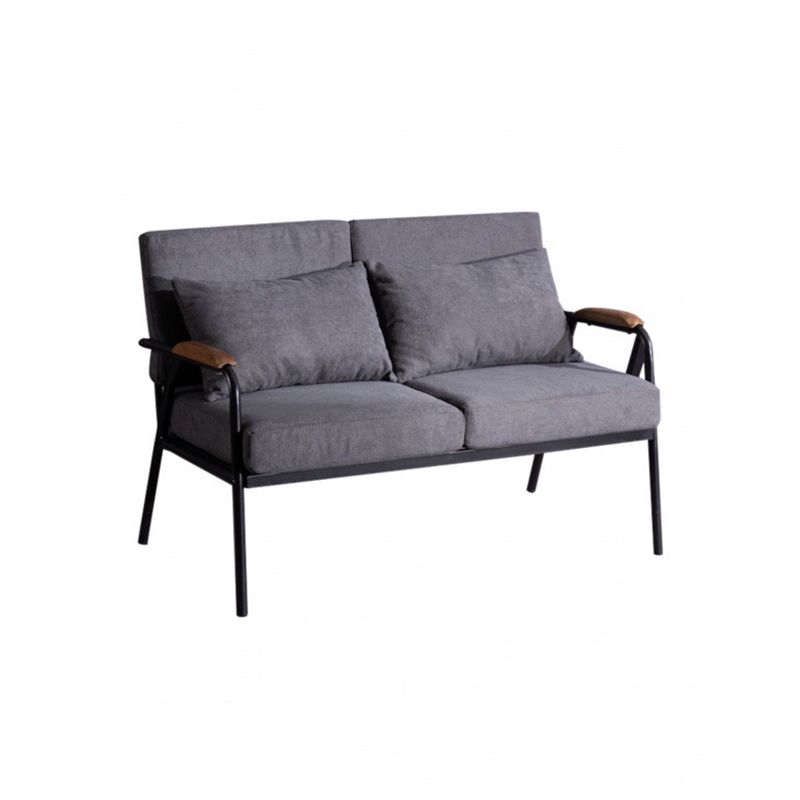 2-Sitzer-Sofa-Quadratarm 29,53 "hoch mit schwarzem Rahmen für Wohnzimmer