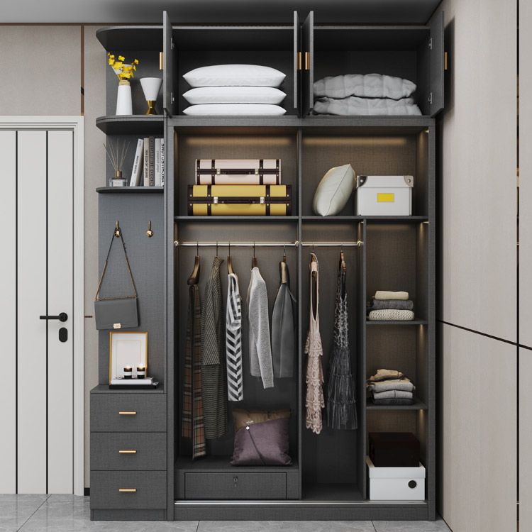 Gabinete de almacenamiento de puerta corredera de dormitorio gabinete moderno de madera fabricada