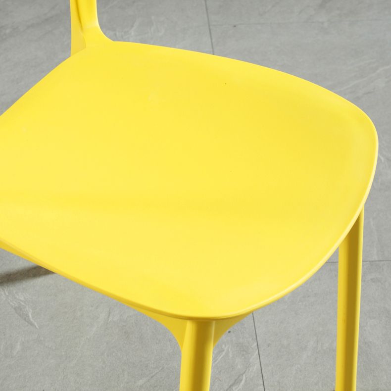Modern Indoor-Outdoor Plastic Side Chair Open Back Dining Side Chair Clearhalo ' kitchen&dining_furn' 'Dining Chairs' 'Dining Tables & Seating' 'dining_chair' 'furn' 'furn_dining_chair' 'Furniture' 'furniture_dining_chair' 'Kitchen & Dining Furniture' 'kitchen' 1200x1200_ac42f9b3-2a57-4b80-bef8-fc7bb02f7d49