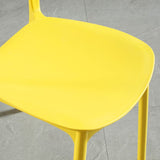 Modern Indoor-Outdoor Plastic Side Chair Open Back Dining Side Chair Clearhalo ' kitchen&dining_furn' 'Dining Chairs' 'Dining Tables & Seating' 'dining_chair' 'furn' 'furn_dining_chair' 'Furniture' 'furniture_dining_chair' 'Kitchen & Dining Furniture' 'kitchen' 1200x1200_ac42f9b3-2a57-4b80-bef8-fc7bb02f7d49