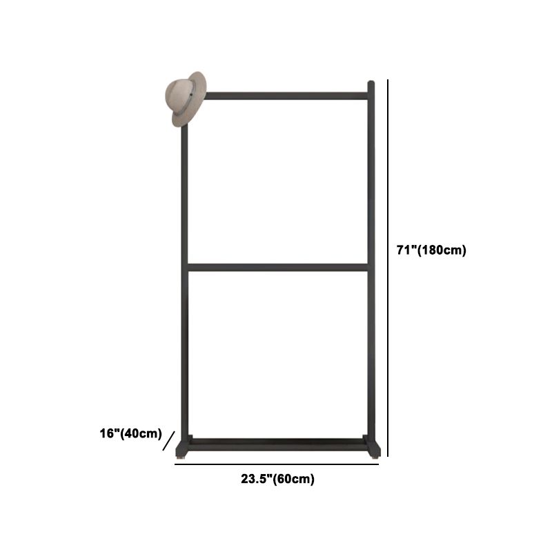 Zeitgenössischer Stil Armoire Black Metal Open Armoire für Schlafzimmer