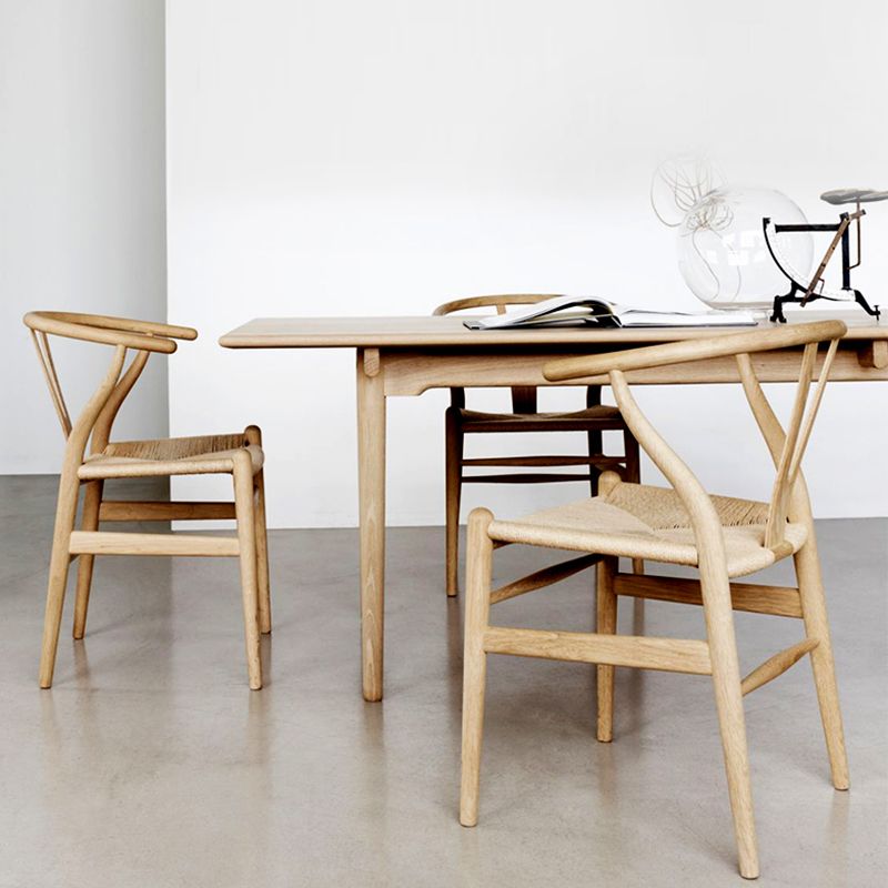 Massives Holzrahmen Essarm Stuhl Moderner Innenstuhl für Esszimmer