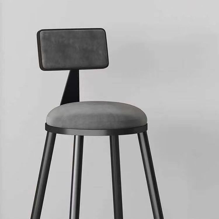 Contemporary Counter Stools Armless Upholstered Indoor Bar Stool Stainless Steel Base Clearhalo 'Bar Furniture' 'Bar Stools' 'bar_stools' 'furn' 'furn_bar_stools' 'furniture_bar_stools' 'Kitchen & Dining Furniture' 'kitchen&dining_furn' 'kitchen' 'kitchen_furn' Furniture' 1200x1200_ac4668c1-9329-4f34-a6f0-d1838c176997